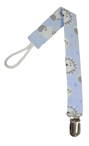 Porta Chupetes De Gabardina Broche Metal - Baby Collection