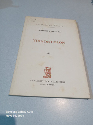 Libro Cuadernos De La Dante N 33 Vida De Colon 