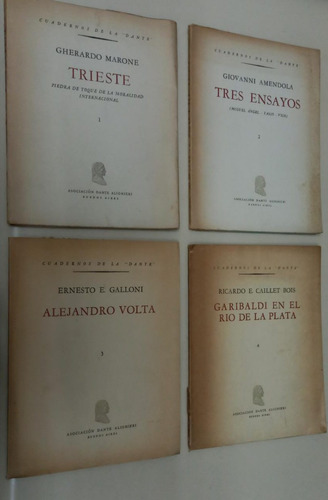 Lote De 4 Ejemplares Cuadernos De La Dante * Marone