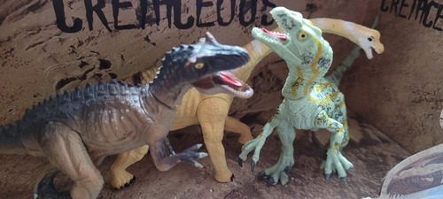 Cretaceous Set 3 Dinosaurios Wabro Articulados Originales