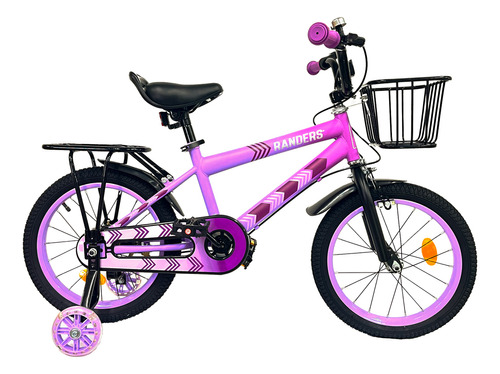 Bicicleta Infantil Lila Rodado 16 Randers