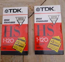 Comprar 2 Fitas Vhs T-120 Hs (high-standard). Lacradas