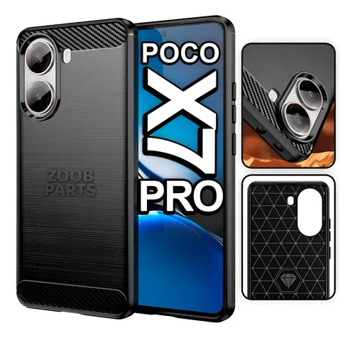 Capa Capinha Case Xiaomi Poco X7 Pro Carbon Fiber | Parcelamento