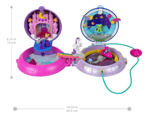 Polly Pocket Estuche Doble Compartimento Espacial