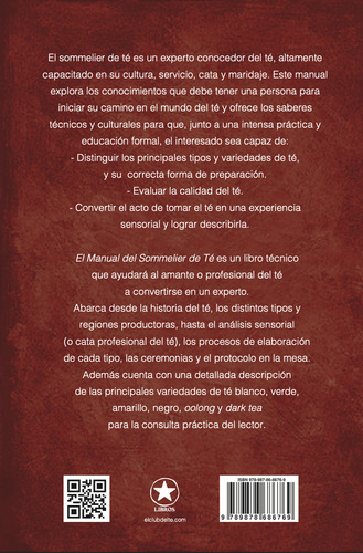 Manual Del Sommelier De Té - 4ta Edición Actualizada