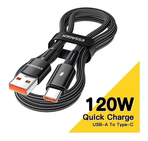 Cable Tipo C Para Xiaomi 6a Mi Turbo Charge 120w/ 67w/ 55w/ 50w/ 40w/ 33w/ 30w/ 22.5w/ Para Xiaomi/ Redmi/ Poco/ Black Shark/ Mi Pad - 1 Metro