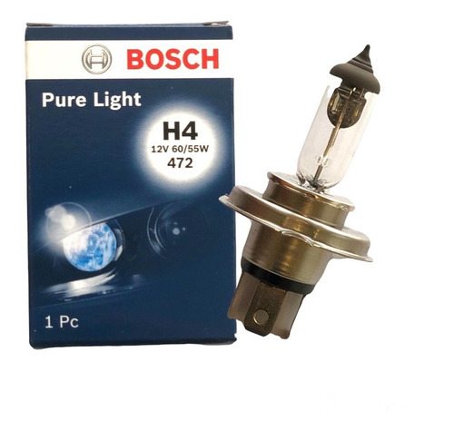 Lámpara Bosch H4 Auto Luz Alta Y Baja 12v 60/55w P43t
