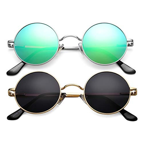 Azorb Vintage Hippie Round Polarized Sunglasses 2 6byl0