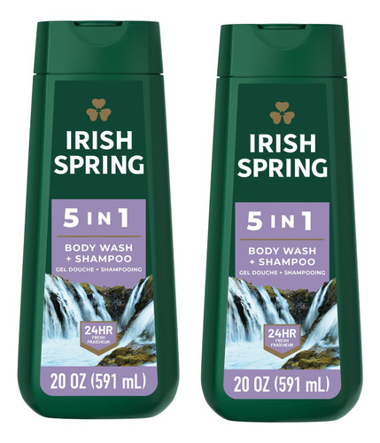 Irish Spring Body Wash 5 En 1 Para Hombres, Kit De 2 Piezas