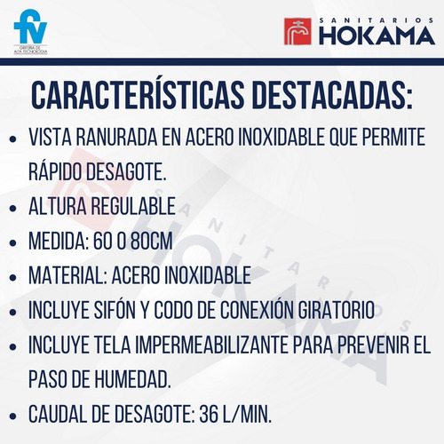 Imagen 7 de 10 de Rejilla Desague Lineal Ducha Fv 80 Cm Ranurada Baño Spa Inox