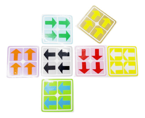 Cubo Rubik 2x2 Stickers Flechas Especiales