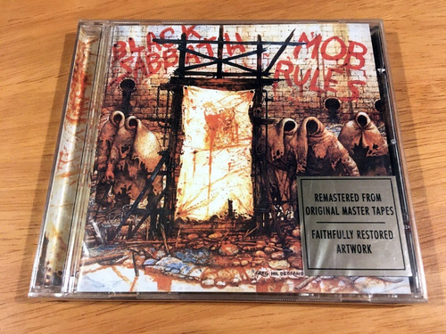 Black Sabbath Mob Rules Cd Uk 1996 Sellado Remastered