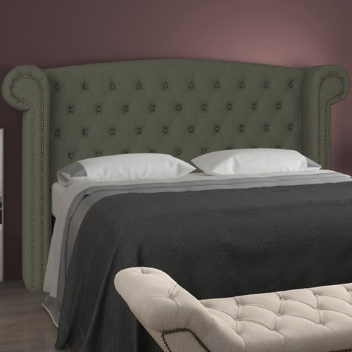 Cabeceira Casal 140 Cm Valenn Linho Sl 74 Peer Cor Grafite