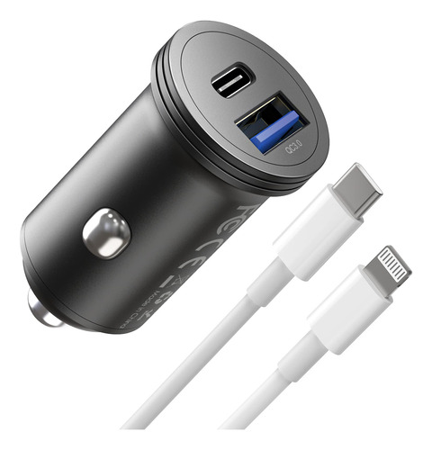 Cargador De Coche Para iPhone 13, Adaptador Rpido Usb C De 4