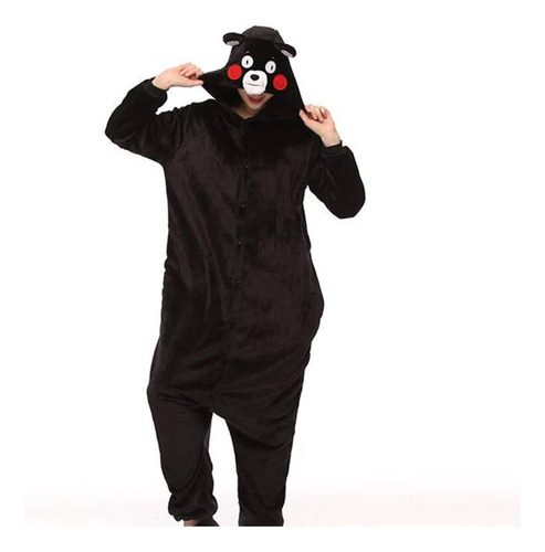 Pijama De Oso Negro Kigurumi Disfraz Enterito