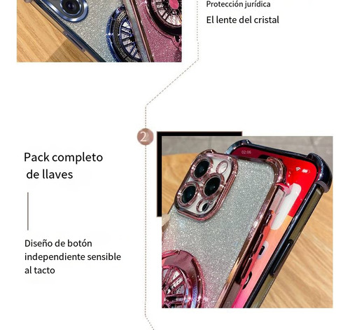 Funda Para Teléfono Vivo X100 Ultra/x200/x200 Pro, Con Soporte Magnético, Purpurina, Funda A Prueba De Golpes