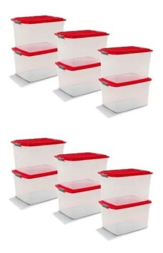 Cajas Organizadoras Apilables 42lts X12u Colombraro Envio $0