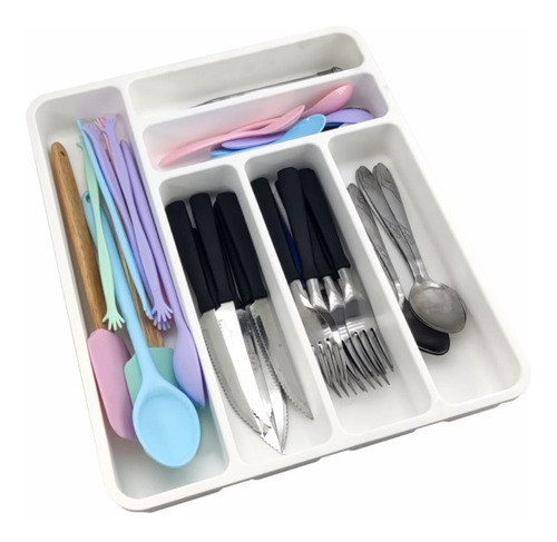 Organizador De Cubiertos Porta Utensilios Cubertero Cocina