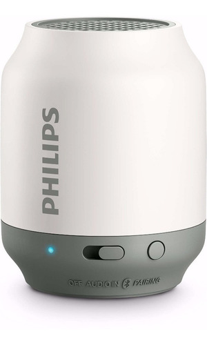 Caixa 2w Bluetooth Philips Bt50wx/78 Bt50wx Bt50 - Branca