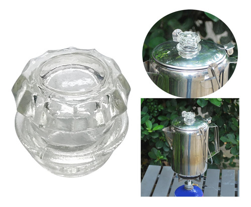 Pocolator De Café Com Tampa De Manípulo Transparente Para
