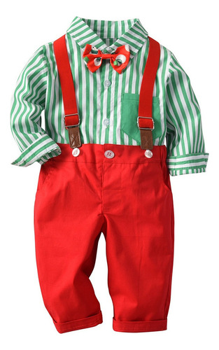 Ropa De Bebé Niño Camisa De Vestir Con Pajarita Y Pantalones