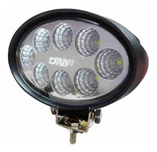 Farol Auxiliar De Trabalho Oval 24w 8 Leds Ip 68 - Dni 4165