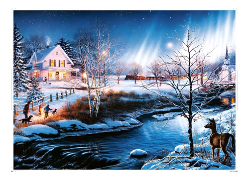 Rompecabezas: Invierno De Noche (1000 Piezas) Hao Xiang