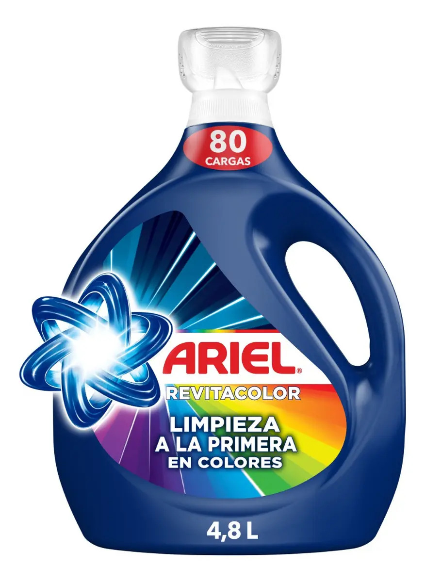 Imagen de Detergente Líquido Ariel Revitacolor 4.8L Limpieza a la Primera en Colores