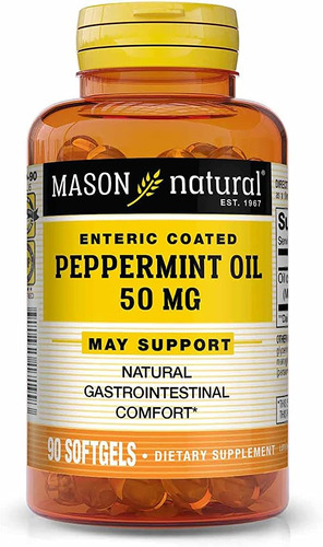 Mason Natural Peppermint Oil 50 Mg Recubrimiento Entérico -