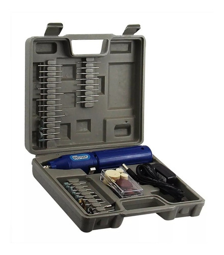 Micro retífica Western Profissional a bateria - com 62 acessorios - Eda R-60