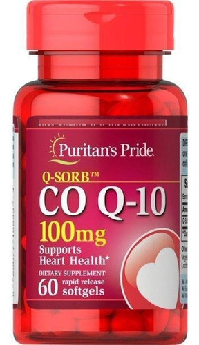 Puritans Pride Coq10 100mg Com 60 Comprimidos Coenzima Q10