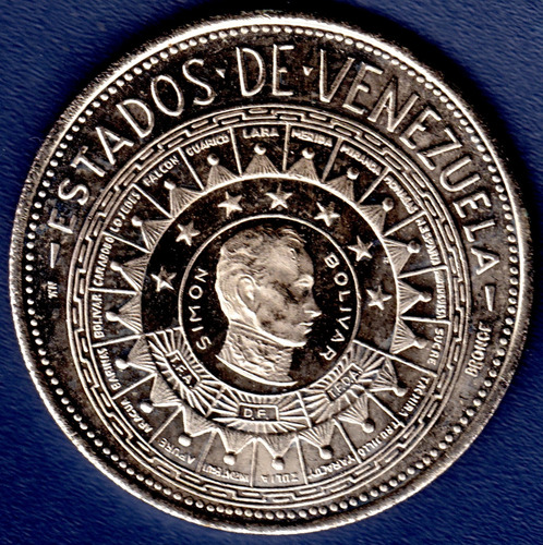 Medalla Estados De Venezuela Distrito Federal Simón Bolívar (Usado)