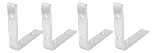 Suporte De Prateleira L, 4 Peças, Suportes Angulares, 4 Furo