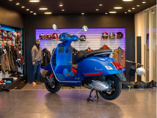 Imagen 8 de 25 de Vespa Gts 300 Super Sport Azul Mate Entrega Inmediata
