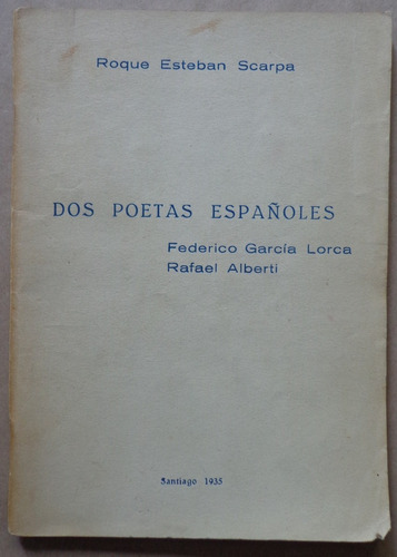 Dos Poetas Españoles Federico García Lorca Rafael Alberti 