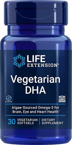Dha Omega 3 Vegetariano Vegano Life Extension Puro Sin Sabor