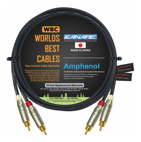 Par De Cables Rca De 6 Pies - Hecho Con Canare L-4e6s, Star