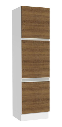 Mueble Despensa Madesa Glamy 3 Puertas - Blanco/marrón