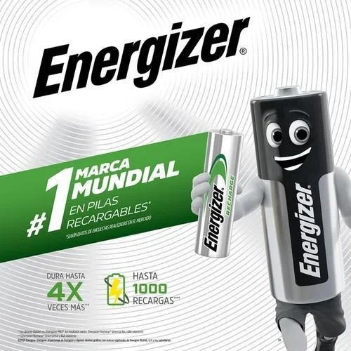 Imagen 5 de 5 de Cargador De Pilas Maxi Energizer + 4 Pilas Aa