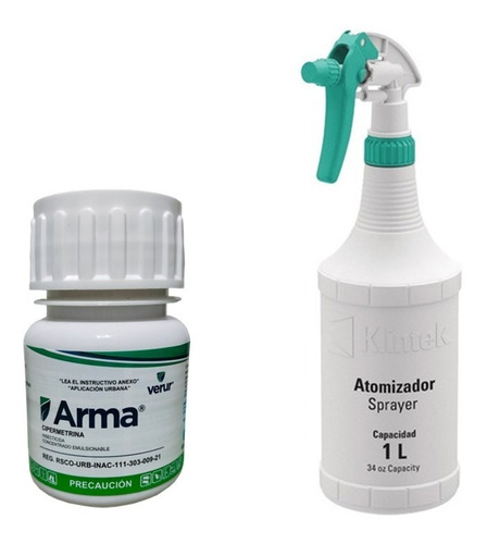 Insecticida Arma + Fumigador 1 L. Chinches Arañas Cucaracha 