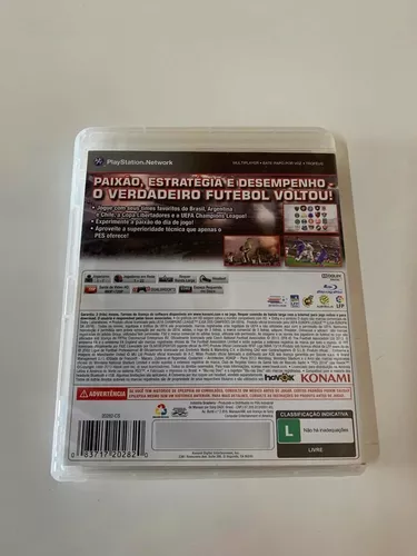 Jogo Pro Evolution Soccer 2014 PES 14 Playstation 3 Ps3 Narração Português  Mídia Física Original Usado Game Futebol