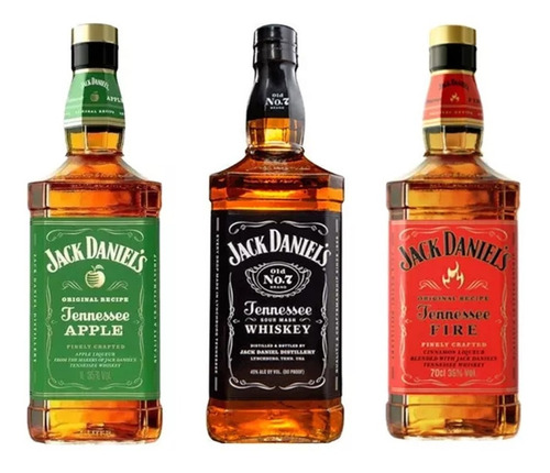 Combo Whisky Jack Daniels N7 / Fire / Apple X1000cc