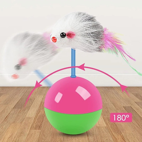 Imagen 2 de 9 de Juguete Para Gatos/perros Pelota Interactiva Diversión