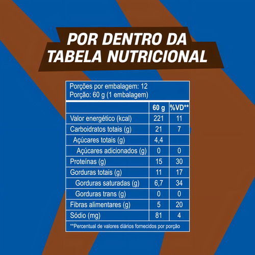 MukeBarrinha Muke Sabor a trufa vegetal 12 unidades 720 g +mu