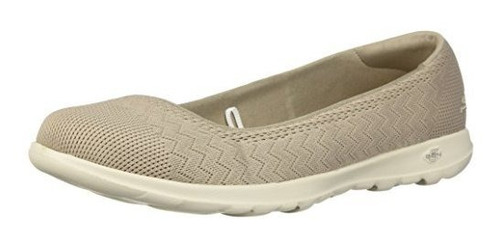 Skechers Go Walk Lite-15400 Wide Ballet Flat Para Mujer,