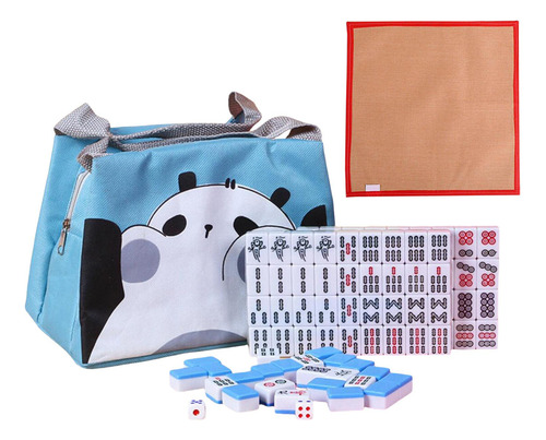 Juego De Mini Mah Jong Juego De Mahjong Tradicional Con Azul