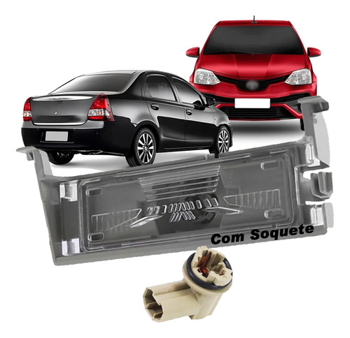 Lanterna Luz De Placa Etios 2012 2013 2014 2015 Com Soquete