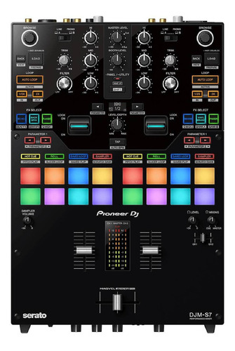 Mezcladora para DJ digital Pioneer DJM-S7 127V 0mW color negro