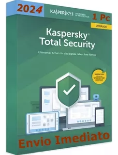 Kaspersky Total Security 1 Pc - 1 Ano Envio Imediato.