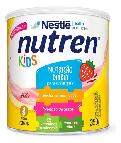 Suplemento Alimentar Nutren Kids Morango 350g